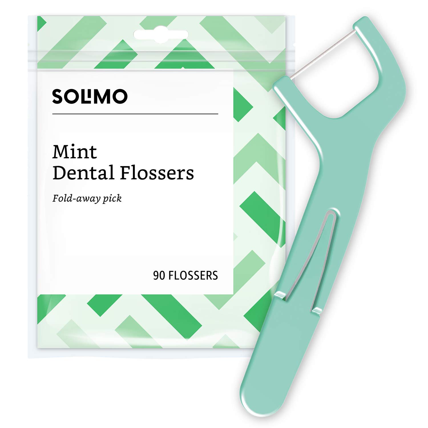 Amazon Brand – Mint Dental Flossers, 90 Count